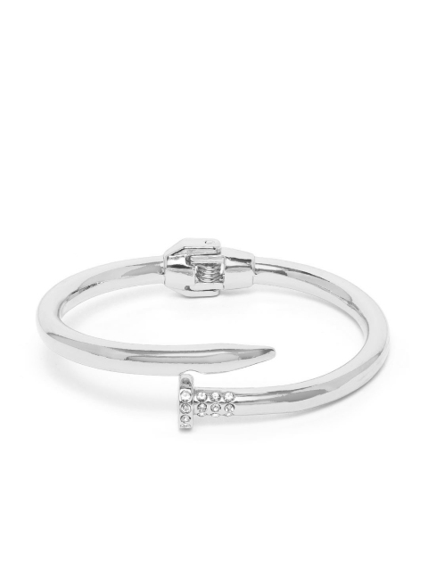 

Blueberry 18K Silver-Plated Stone-Studded Cuff Bracelet