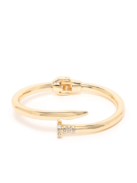 

Blueberry 18K Gold-Plated Stone-Studded Cuff Bracelet