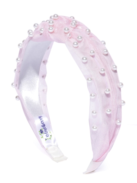 

Blueberry Women Pink & White Beaded Hairband