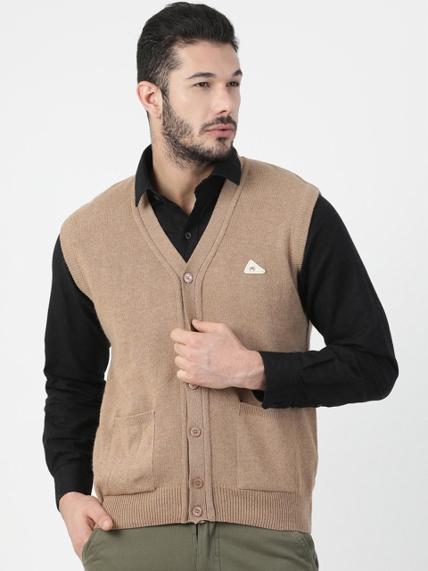 

Monte Carlo Men Beige Solid Cardigan