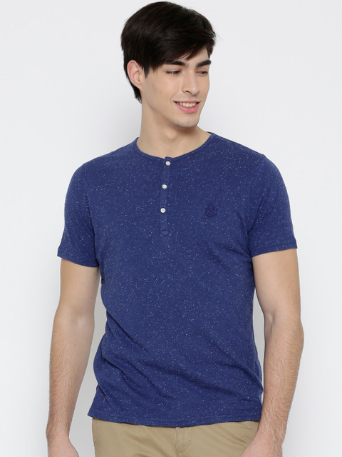 

Blackberrys Blue Slim Fit Henley T-shirt