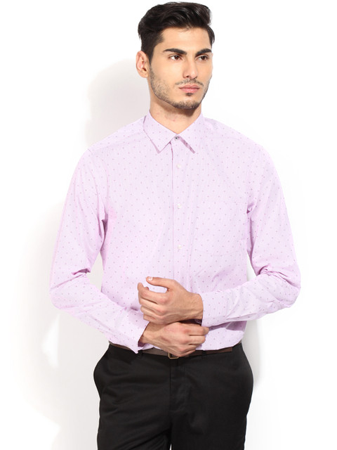 

Blackberrys Pink Printed Slim Fit Formal Shirt
