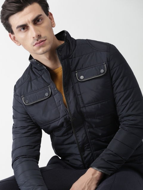 

INVICTUS Navy Puffer Jacket, Navy blue