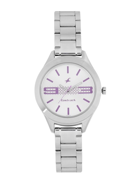 

Fastrack Women Silver-Toned Dial Watch 6153SM01
