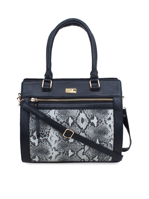 

yelloe Black Printed Handheld Bag
