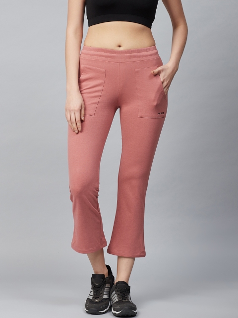 

Alcis Women Peach-Coloured Solid Track Pants