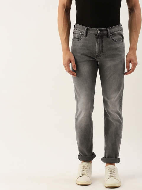 

Calvin Klein Jeans Men Grey Slim Fit Mid-Rise Clean Look Stretchable Jeans