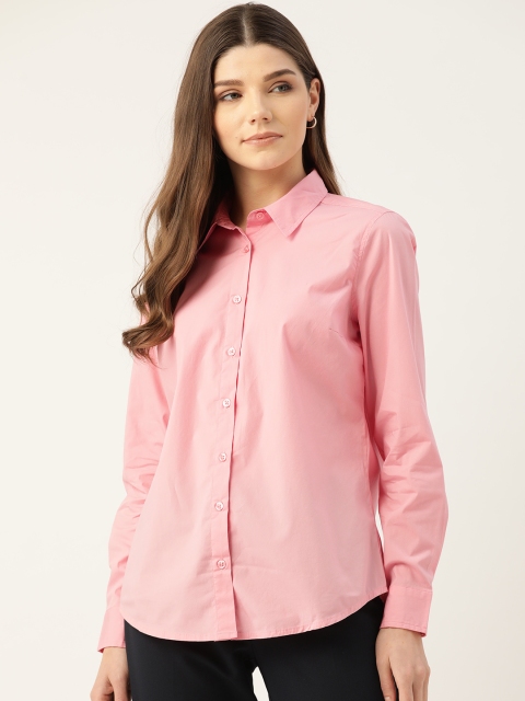 

United Colors of Benetton Women Pink Solid Formal Shirt