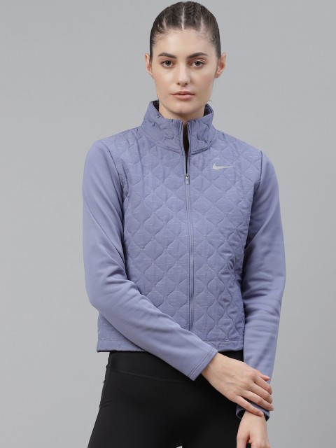 

Nike Women Blue Running Quilted Jacket