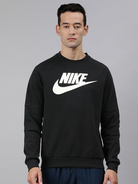 

Nike Men Black Printed Round Neck T-shirt