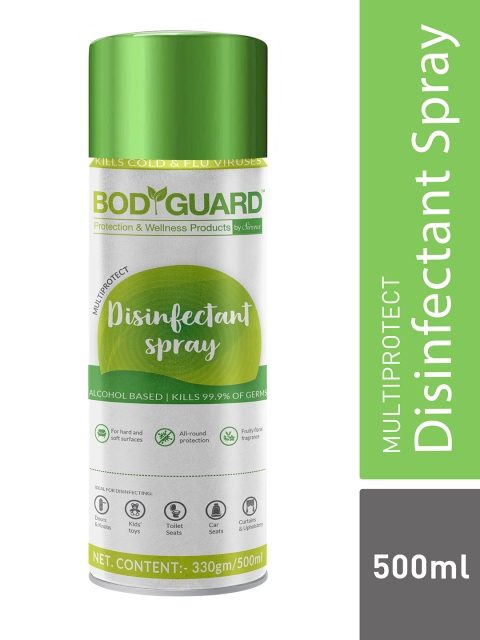 

BOD GUARD Multipurpose Alcohol Based Disinfectant Sanitizer Spray - 500 ml, Green