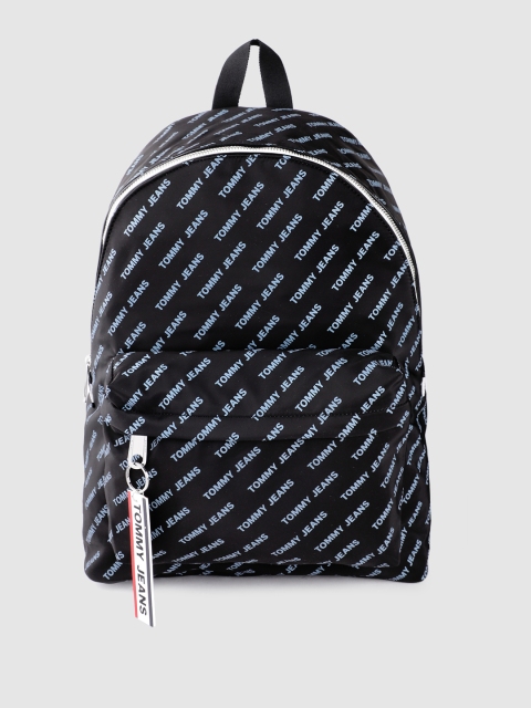 

Tommy Hilfiger Unisex Black & Blue Brand Logo 15 Inch Laptop Backpack