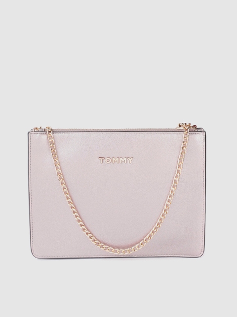

Tommy Hilfiger Women Rose Gold-Toned Solid Sling Bag