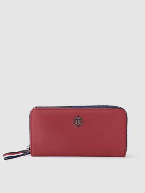 

Tommy Hilfiger Women Maroon Solid Zip Around Wallet