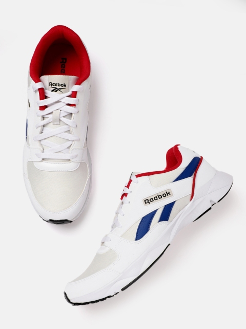 

Reebok Classic Men Off-White & Blue Solid Retrorush Sneakers
