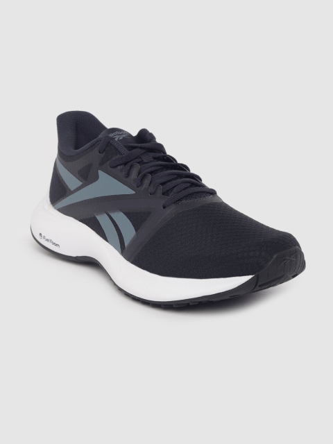 

Reebok Men Navy Woven Design FuelFoam 5.0 Running Shoes, Navy blue