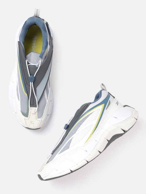 

Reebok Unisex Grey & Off-White Zig 3D Storm Hydro Running Shoes