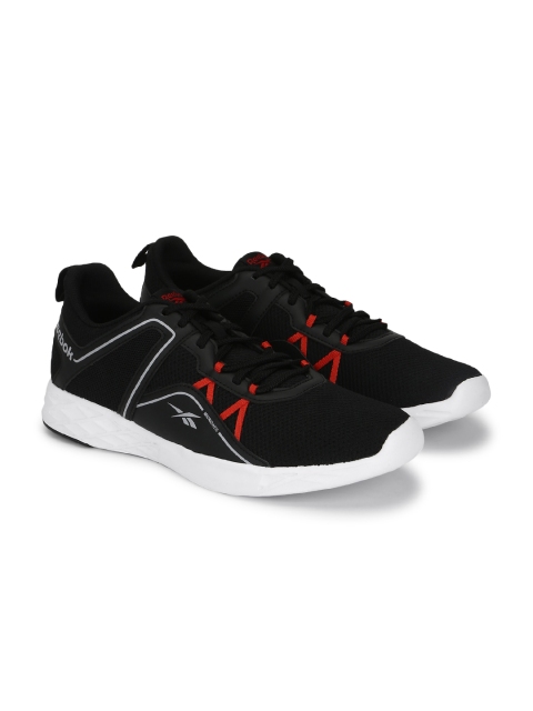 

Reebok Men Black Quick Drifter Woven Design Running Shoes