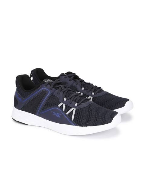

Reebok Men Navy Blue Quick Drifter Woven Design Running Shoes