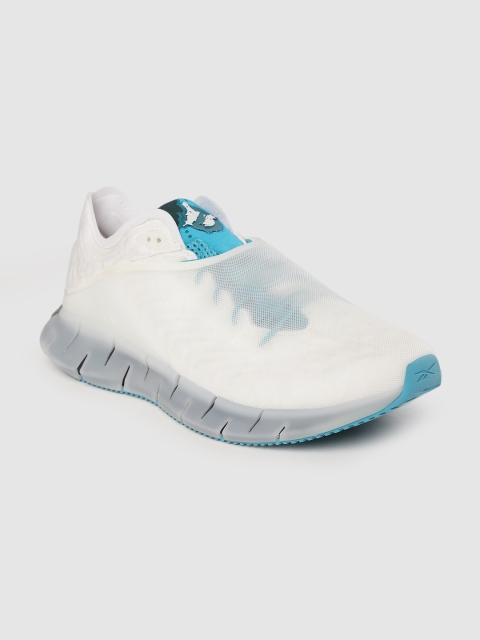 

Reebok Unisex White Woven Design Zig Kinetica Sneakers