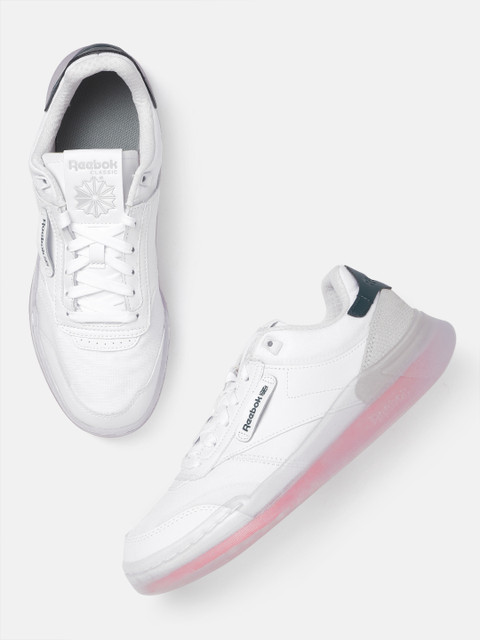 

Reebok Classic Women White Woven Design Club Legacy Sneakers