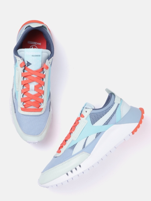 

Reebok Classic Uniex Blue & Green Colourblocked Classic Legacy Running Shoes