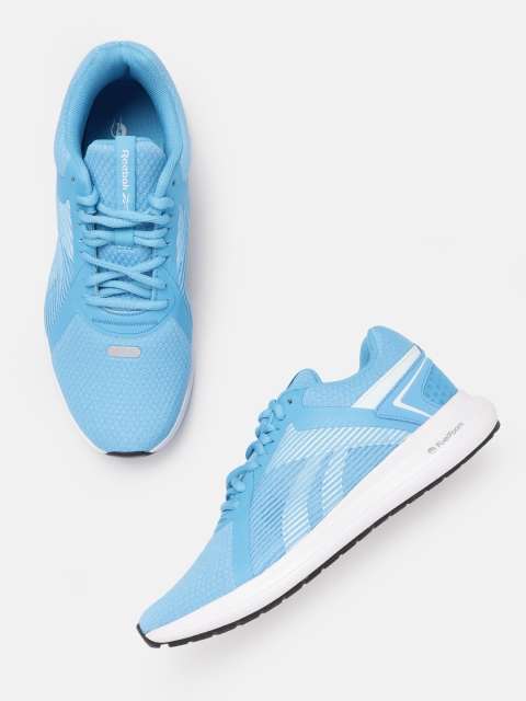 

Reebok Women Blue & White Woven Design Fuelfoam Technology Driftium 3.0 Running Shoes