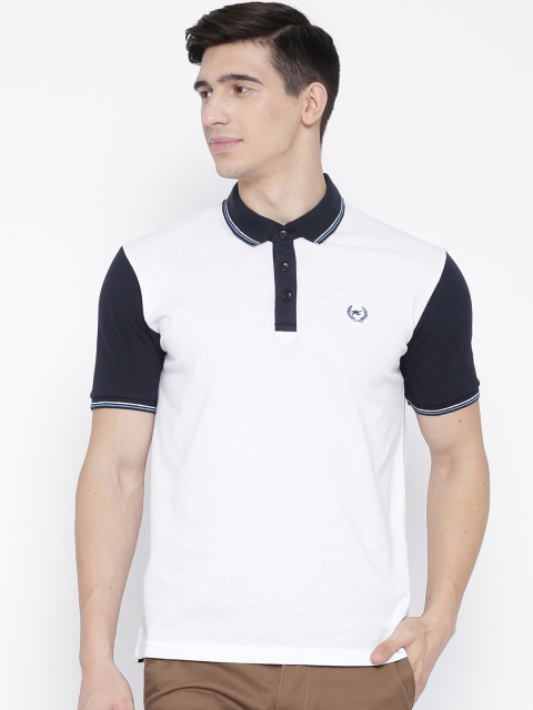 

Monte Carlo Men White Solid Polo T-shirt