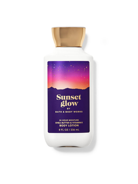 

Bath & Body Works Sunset Glow Super Smooth Shea Butter & Vitamin E Body Lotion 236 ml, Blue