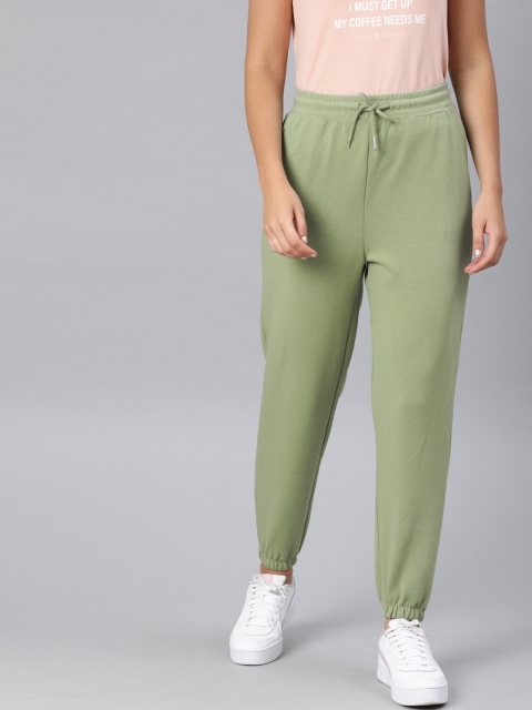 

ONLY Women Olive Green Loose Fit Solid Joggers