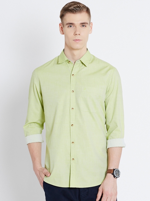 

John Players Green Trim Fit Casual Shirt