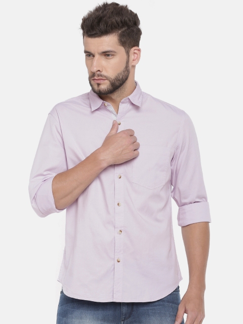 

John Players Lavender Trim Fit Casual Shirt