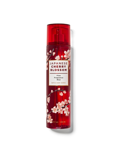 

Bath & Body Works Japanese Cherry Blossom Fine Fragrance Body Mist 236 ml, Red