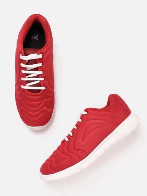 

Kook N Keech Women Red Embossed Sneakers