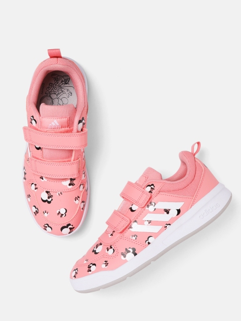 

ADIDAS Kids Pink & White Disney Minnie Mouse Print Tensaur Running Shoes