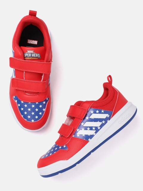 

ADIDAS Kids Red & Blue Marvel Print Tensaur C Running Shoes
