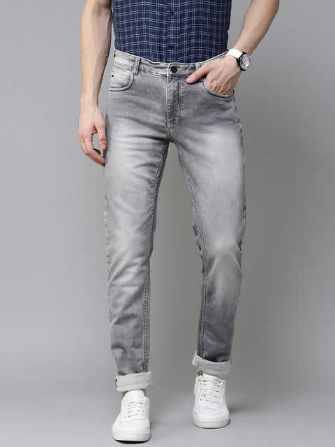 

Blackberrys Men Grey Slim Fit Mid-Rise Clean Look Stretchable Jeans