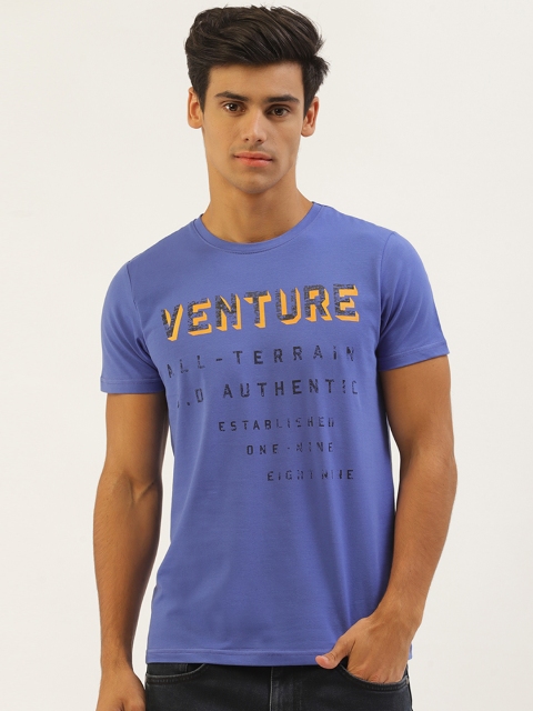

Sweet Dreams Men Blue & Black Printed T-shirt
