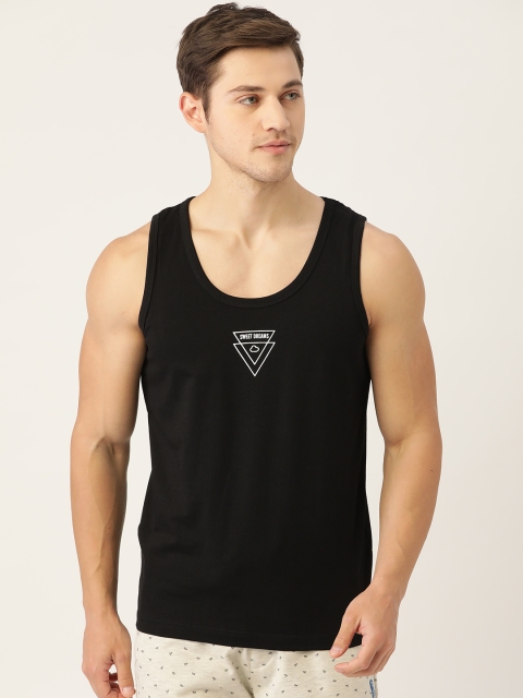

Sweet Dreams Men Black Solid Lounge T-shirt