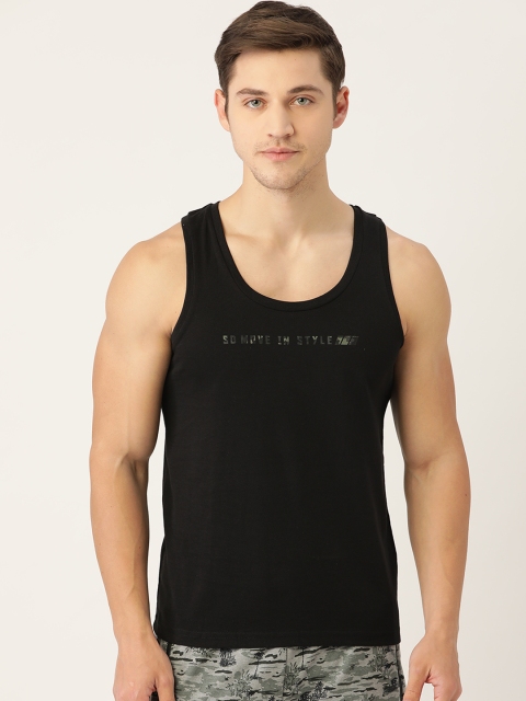 

Sweet Dreams Men Black Solid Lounge T-shirt