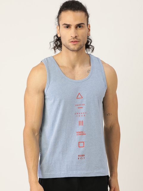 

Sweet Dreams Men Blue Printed Lounge T-shirt