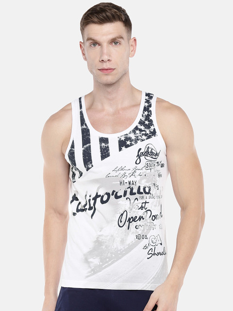 

Sweet Dreams Men White Printed Lounge T-shirt