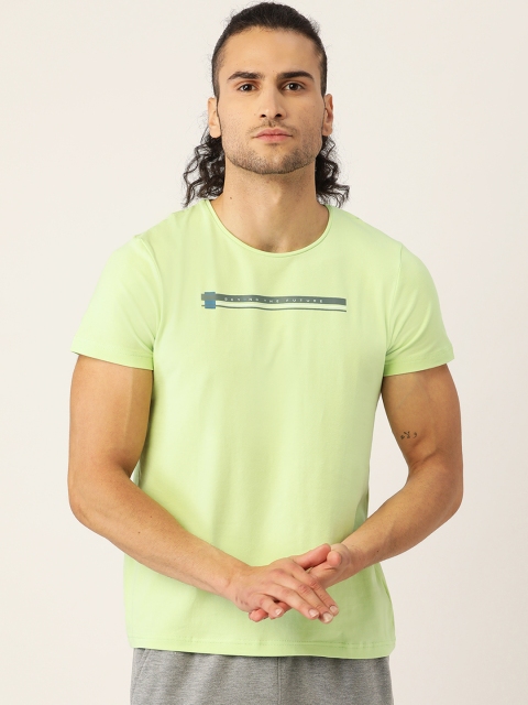 

Sweet Dreams Men Green Solid Lounge T-shirt