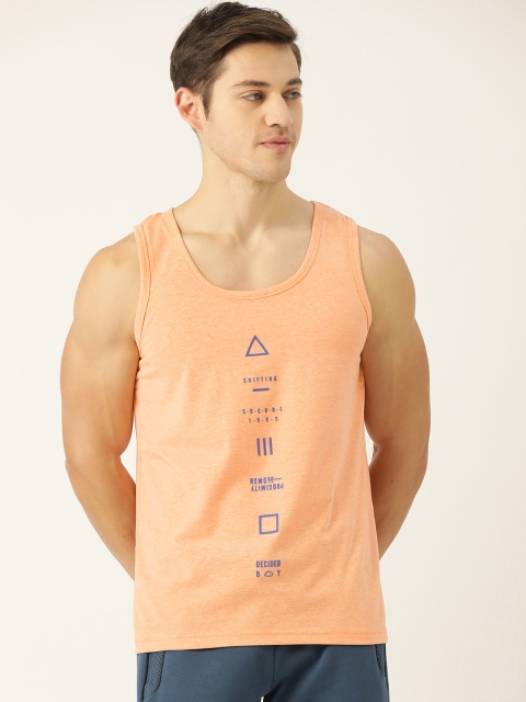 

Sweet Dreams Men Peach-Coloured Printed Lounge T-shirt