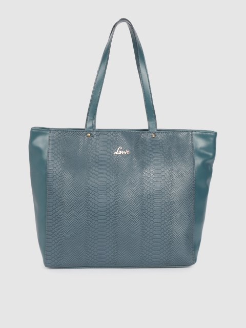 

Lavie Teal Blue Animal Textured MALNOV LG HZ Shoulder Bag