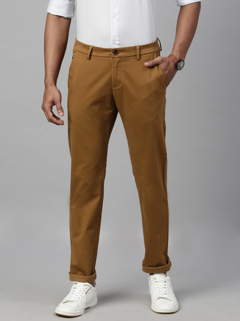 

Allen Solly Men Brown Smart Slim Fit Solid Regular Trousers