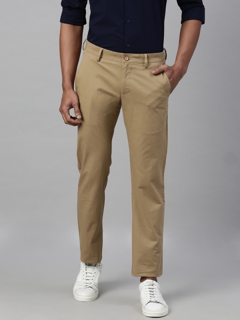 

Allen Solly Men Khaki Smart Slim Fit Solid Regular Trousers