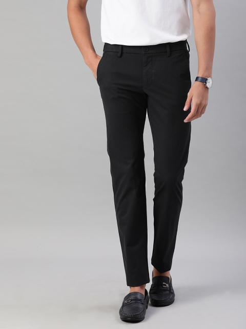 

Allen Solly Sport Men Black Smart Slim Fit Solid Regular Trousers