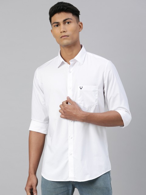

Allen Solly Men White Modern Fit Solid Casual Shirt