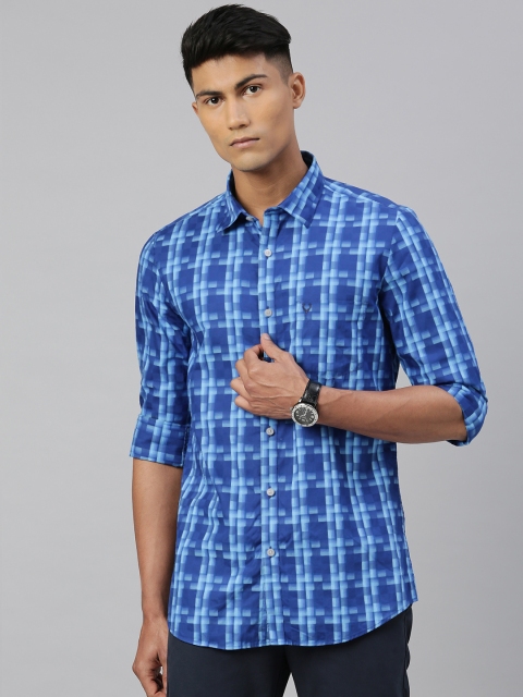 

Allen Solly Men Blue Modern Slim Fit Printed Casual Shirt